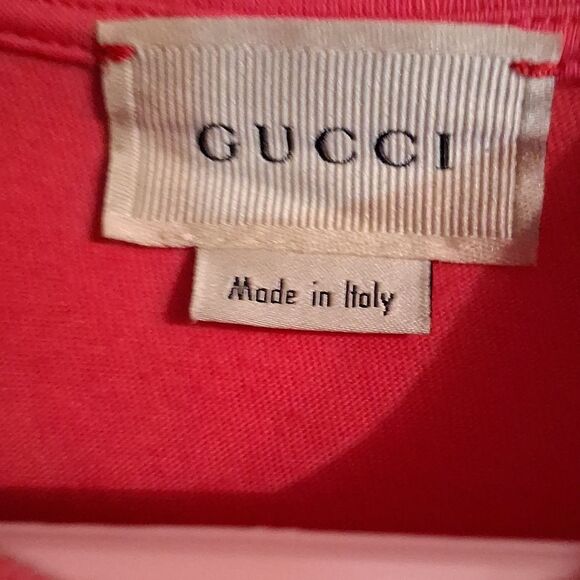 Authentic Gucci Kids Tee in Pink with Iconic Logo 6-9 Mths - Picture 2 of 7